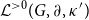 script upper L Superscript greater than 0 Baseline left parenthesis upper G comma partial differential comma kappa Superscript prime Baseline right parenthesis