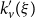 k prime Subscript v Baseline left parenthesis xi right parenthesis