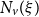 upper N Subscript v Baseline left parenthesis xi right parenthesis