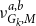 nu Subscript upper G Sub Subscript k Subscript comma upper M Superscript a comma b
