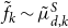 f overtilde Subscript k Baseline tilde mu overtilde Subscript d comma k Superscript upper S
