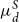mu Subscript d Superscript upper S