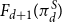 upper F Subscript d plus 1 Baseline left parenthesis pi Subscript d Superscript upper S Baseline right parenthesis