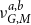 nu Subscript upper G comma upper M Superscript a comma b