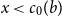 x less than c 0 left parenthesis b right parenthesis