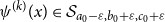 psi Superscript left parenthesis k right parenthesis Baseline left parenthesis x right parenthesis element of script upper S Subscript a 0 minus epsilon comma b 0 plus epsilon comma c 0 plus epsilon