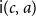 sans serif i left parenthesis c comma a right parenthesis