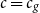 c equals c Subscript g