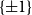 StartSet plus or minus 1 EndSet