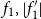 f 1 comma StartAbsoluteValue f prime 1 EndAbsoluteValue