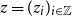 z equals left parenthesis z Subscript i Baseline right parenthesis Subscript i element of double struck upper Z