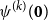 psi Superscript left parenthesis k right parenthesis Baseline left parenthesis bold 0 right parenthesis