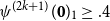 psi Superscript left parenthesis 2 k plus 1 right parenthesis Baseline left parenthesis bold 0 right parenthesis Subscript 1 Baseline greater than or equals .4