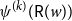 psi Superscript left parenthesis k right parenthesis Baseline left parenthesis sans serif upper R left parenthesis w right parenthesis right parenthesis