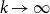 k right arrow normal infinity