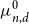 mu Subscript n comma d Superscript 0