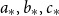 a Subscript asterisk Baseline comma b Subscript asterisk Baseline comma c Subscript asterisk Baseline