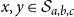 x comma y element of script upper S Subscript a comma b comma c Baseline
