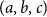 left parenthesis a comma b comma c right parenthesis