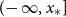 left parenthesis negative normal infinity comma x Subscript asterisk Baseline right bracket
