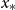 x Subscript asterisk