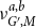 nu Subscript upper G prime comma upper M Superscript a comma b