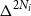 normal upper Delta Superscript 2 upper N Super Subscript i