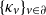 left brace kappa Subscript v Baseline right brace Subscript v element of partial differential