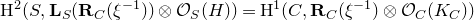 normal upper H squared left parenthesis upper S comma bold upper L Subscript upper S Baseline left parenthesis bold upper R Subscript upper C Baseline left parenthesis xi Superscript negative 1 Baseline right parenthesis right parenthesis circled times script upper O Subscript upper S Baseline left parenthesis normal upper H right parenthesis right parenthesis equals normal upper H Superscript 1 Baseline left parenthesis upper C comma bold upper R Subscript upper C Baseline left parenthesis xi Superscript negative 1 Baseline right parenthesis circled times script upper O Subscript upper C Baseline left parenthesis upper K Subscript upper C Baseline right parenthesis right parenthesis