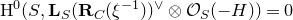 normal upper H Superscript 0 Baseline left parenthesis upper S comma bold upper L Subscript upper S Baseline left parenthesis bold upper R Subscript upper C Baseline left parenthesis xi Superscript negative 1 Baseline right parenthesis right parenthesis Superscript or Baseline circled times script upper O Subscript upper S Baseline left parenthesis negative normal upper H right parenthesis right parenthesis equals 0