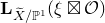 bold upper L Subscript upper X overtilde divided by double struck upper P Sub Superscript 1 Baseline left parenthesis xi squared times script upper O right parenthesis