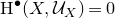 normal upper H Superscript bullet Baseline left parenthesis upper X comma script upper U Subscript upper X Baseline right parenthesis equals 0