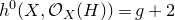h Superscript 0 Baseline left parenthesis upper X comma script upper O Subscript upper X Baseline left parenthesis upper H right parenthesis right parenthesis equals g plus 2