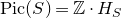 normal upper P normal i normal c left parenthesis upper S right parenthesis equals double struck upper Z dot upper H Subscript upper S