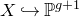 upper X right arrow with hook double struck upper P Superscript g plus 1