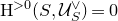 normal upper H Superscript greater than 0 Baseline left parenthesis upper S comma script upper U Subscript upper S Superscript or Baseline right parenthesis equals 0