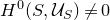 upper H Superscript 0 Baseline left parenthesis upper S comma script upper U Subscript upper S Baseline right parenthesis not equals 0
