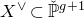 upper X Superscript or Baseline subset of ModifyingAbove double struck upper P With ˇ Superscript g plus 1