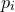 p Subscript i