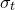 sigma Subscript t