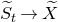 upper S overtilde Subscript t Baseline right arrow upper X overtilde