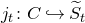 j Subscript t Baseline colon upper C right arrow with hook upper S overtilde Subscript t Baseline