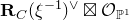 bold upper R Subscript upper C Baseline left parenthesis xi Superscript negative 1 Baseline right parenthesis Superscript or squared times script upper O Subscript double struck upper P Sub Superscript 1