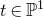 t element of double struck upper P Superscript 1
