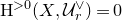 normal upper H Superscript greater than 0 Baseline left parenthesis upper X comma script upper U Subscript r Superscript or Baseline right parenthesis equals 0