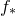 f Subscript asterisk