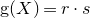 normal g left parenthesis upper X right parenthesis equals r dot s