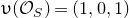 upsilon left parenthesis script upper O Subscript upper S Baseline right parenthesis equals left parenthesis 1 comma 0 comma 1 right parenthesis