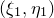 left parenthesis xi 1 comma eta 1 right parenthesis