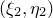 left parenthesis xi 2 comma eta 2 right parenthesis